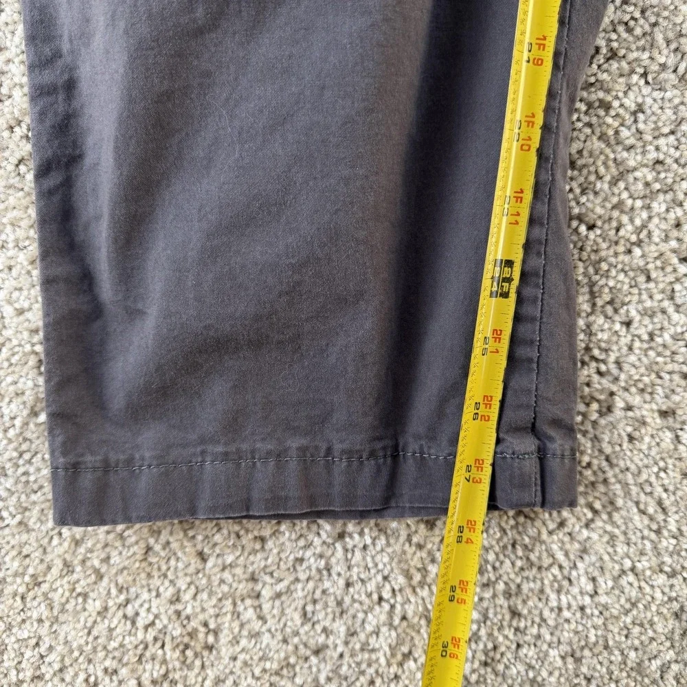Quiksilver Pants Mens Large Gray Chino Elastic Waist Drawstring Straight Leg